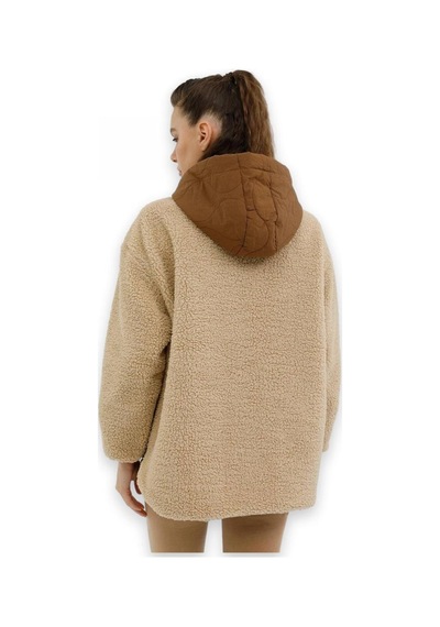 Lumberjack Ct2008 Hannah Teddy Jacket Camel Kadın Ceket Camel