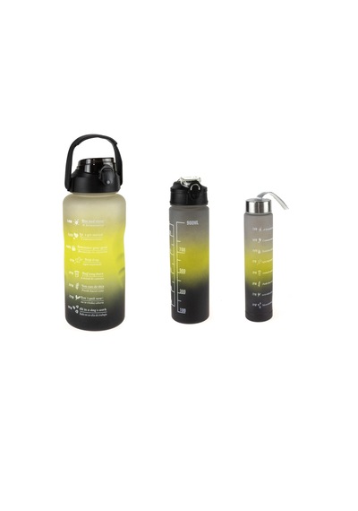 Matara Üçlü Set 2000 Ml 900 Ml 300 Ml Siyah