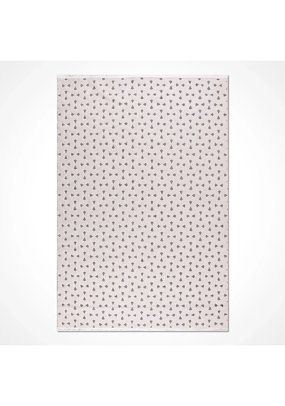 Bespoky Havai Geometrik Modern Salon Halısı Makine Dokuma Gri - Ekru - Hp01k
