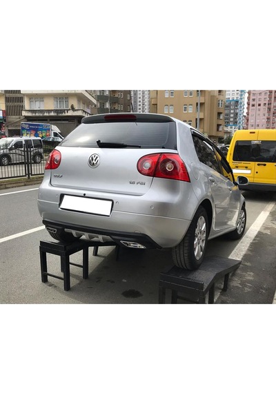 Vw Golf Mk5 Difüzör Difizör Gri + Kare Egzoz Görünüm C Tip 2003-2009