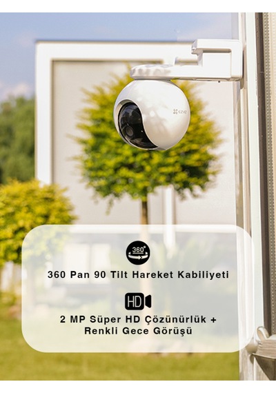 Hb8 2k Akıllı Pille Çalışan Yatay Ve Dikey Hareketli Wi-fi Kamera Fynix Teknoloji