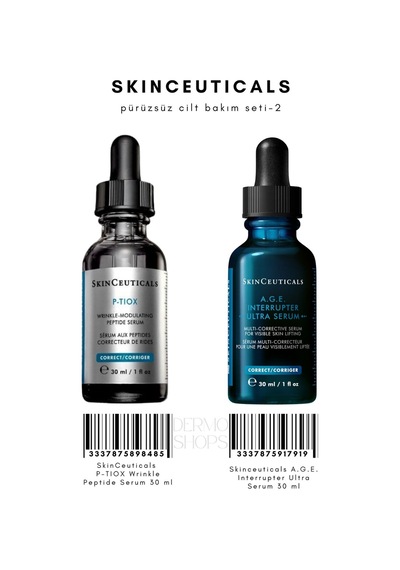 Prüzsüz Cilt Bakım Seti 2 P-tiox Serum 30 Ml & A.g.e. Interrupter Ultra Serum 30 Ml Ds