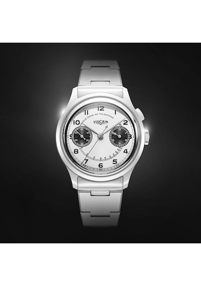 Vulcain Monopusher Heritage Panda Chronograph Mekanik Erkek Kol Saati Metalik