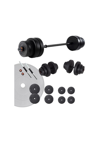 Spor 45 Kg Halter Seti Ve Dambıl Seti Ağırlık Fitness Seti