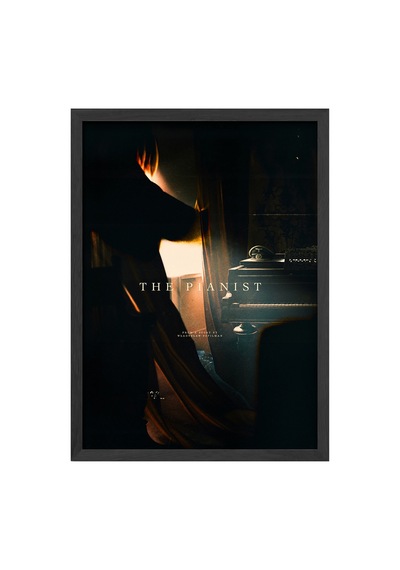 Pianist Siyah Ahşap Çerçeveli Poster, Film Duvar Tablosu