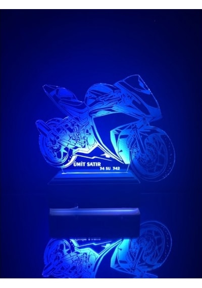 Yamaha R25 Motor Doğum Günü Hediyesi Kişiye Özel Gece Lambası