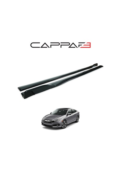 Honda Civic 2016- Yılı Ve Sonrası Uyumlu Yan Marşpiyel 2 Parça