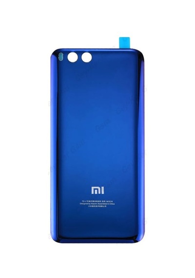 Xiaomi Mi 6 Batarya Pil Kapağı Cam Mavi