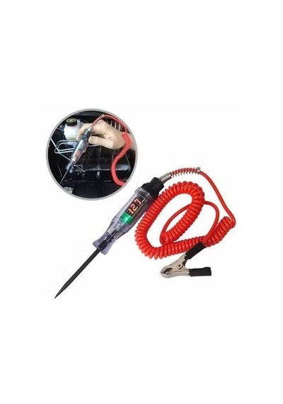 Kontrol Kalemi - Akü Ölçer Metal Kablolu 6v 60v Arası Uyumlu - Tamir Ekipman