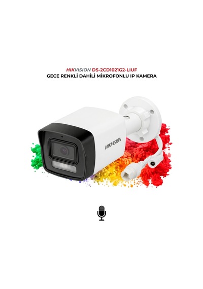 Ds-2cd1021g2-lıuf 2mp Ip Kamera Sd Kart Destekli 512gb