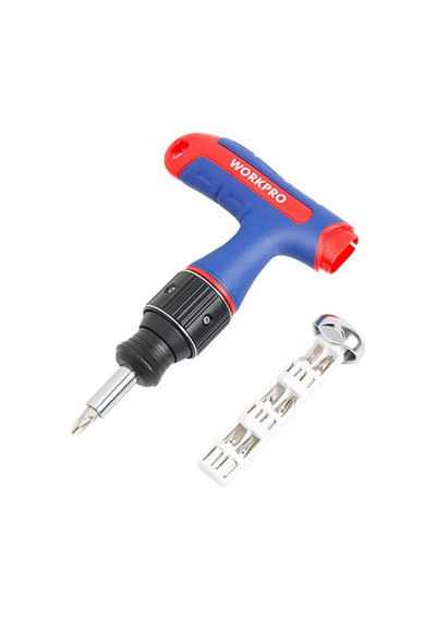Workpro Wp221072 7-ın-1 Profesyonel Cr-v T- Saplı Cırcırlı Manyetik Tornavida Seti
