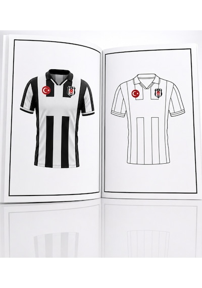 X Dekomus Lisanslı Beşiktaş Boyama Seti 12'li Kuru Boya Kalemi Ve Boyama Kitabı Altın