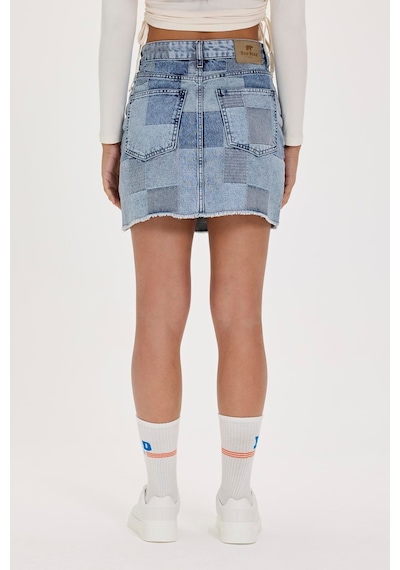 Bad Bear Vendy Mavi Denim Etek Mavi