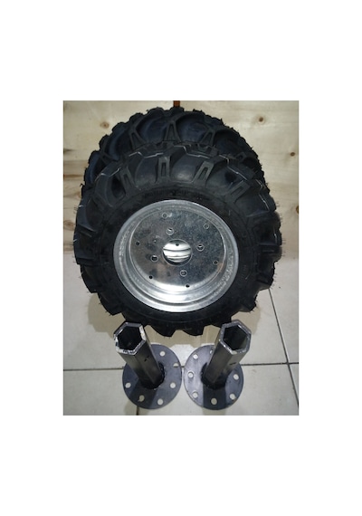 Bolat Çapa Makinesi Lastik Takımı 400x8 27 Mm Aks