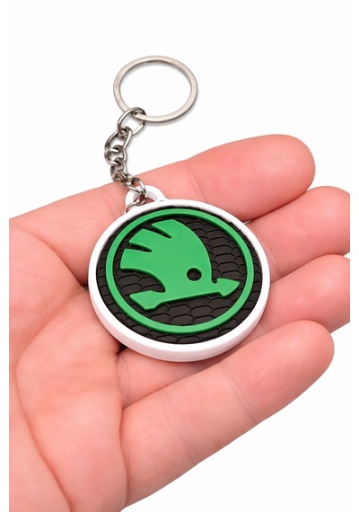 Skoda Logo Anahtarlık 3d Baskı Araç Anahtarlığı Skoda Logolu Anahtarlık