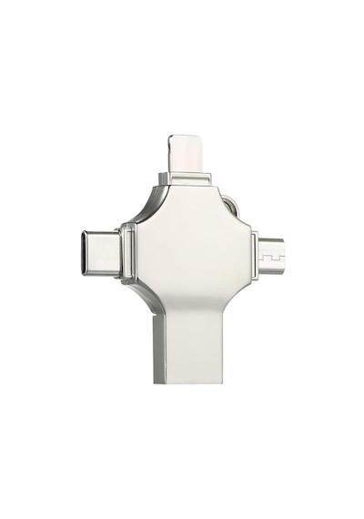 Micro Usb Type-c Lightning To 4in1 Otg Usb Çevirci Adaptör -fc754