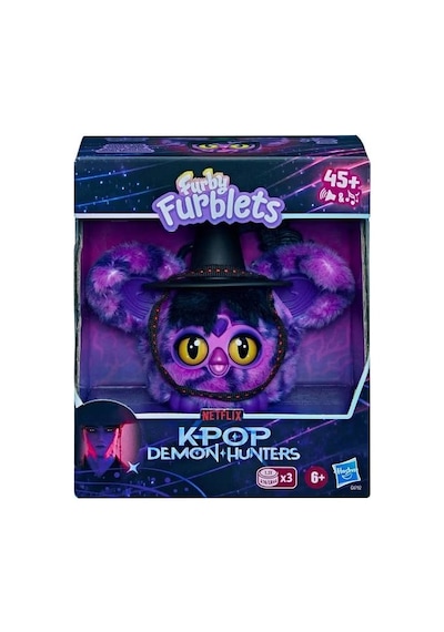 K-pop Demon Hunters Furby Furblets Saja Boy Demon G4792 Çok Renkli