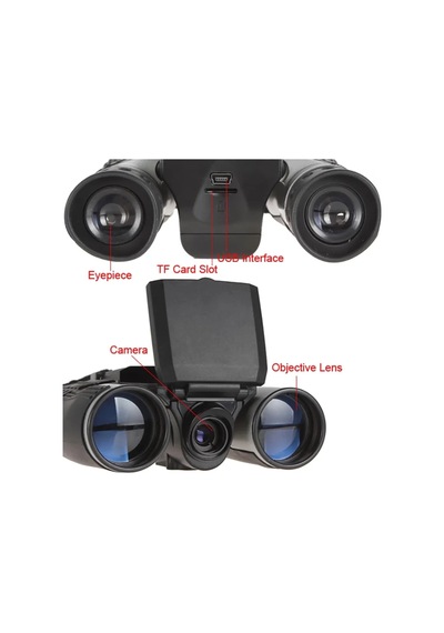 12x32 Zoom Dijital Dürbün Teleskop Kamera 5mp Cmos Sensör 2.0 İnc Tft Full Hd 1080 P Dvr Fotoğraf Çok Renkli