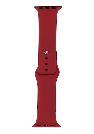 Watch 42mm Band Serisi Klasik Kordon Silikon Strap Kayış-kırmızı-rose Gold