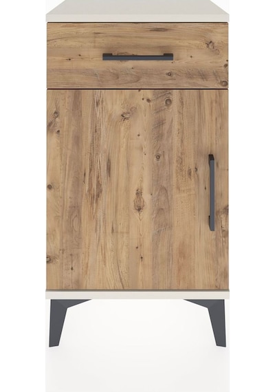 Arges Komodin Tek Raflı Tek Çekmeceli Tek Kapaklı 44x30x80 Aytaşı-çam Aytası