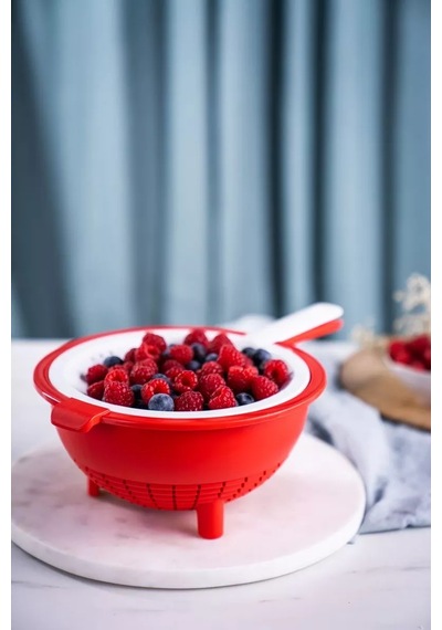 Tupperware Tupperware Çift Taraflı Süzgeç 186704354 Kırmızı