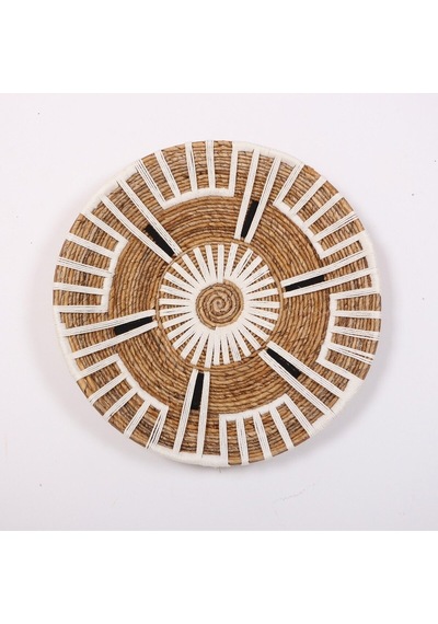 Aspendos 60x14 Cm Çap- Doğal Abaka Duvar Tabağı