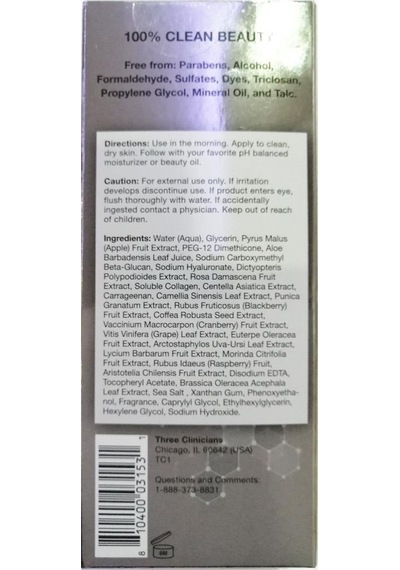 Three Clinicians Collagen Serum 30 ML