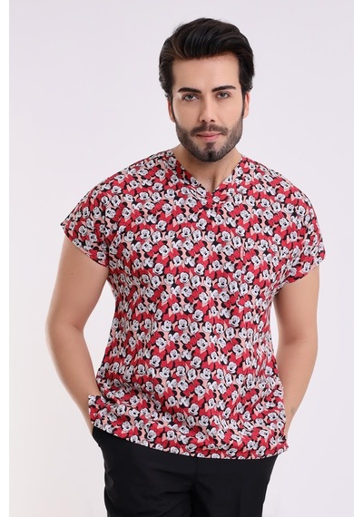 Yarasa Kol Dijital Desenli Üst - 6531 Mickey Mause-6954
