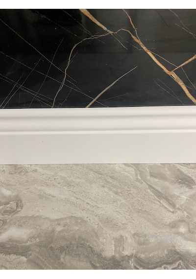 10 Cm Cenova Lake Beyaz Pvc Kaplama Parke Süpürgelik
