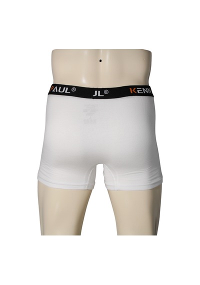 Kenn Paul Erkek Beyaz Premium Modal Boxer Yumuşak Kumaş Rahat Boxer Beyaz