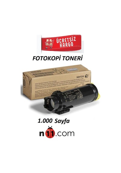 Xerox Phaser 6510-106R03483  Sarı Toner