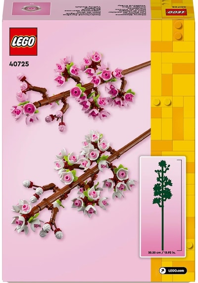 LEGO® Botanicals Kiraz Çiçekleri Kutlama Hediyesi 40725 - 8 Yaş ve Üzeri Çocuklar için Yaratıcı Oyuncak Yapım Seti (430P)