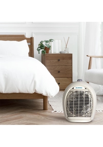 2000 W Fanlı Isıtıcı Krem Elektrikli Soba