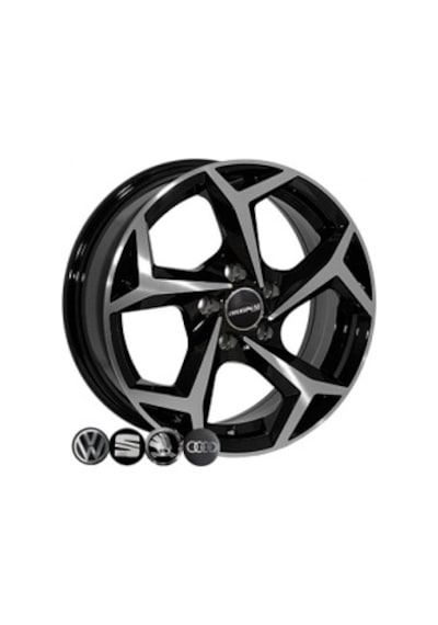 Lja-a5340-02 6.0x15" 5x112 Et35 57.1 Black Machined 15 İnç Jant Takımı 4 Adet