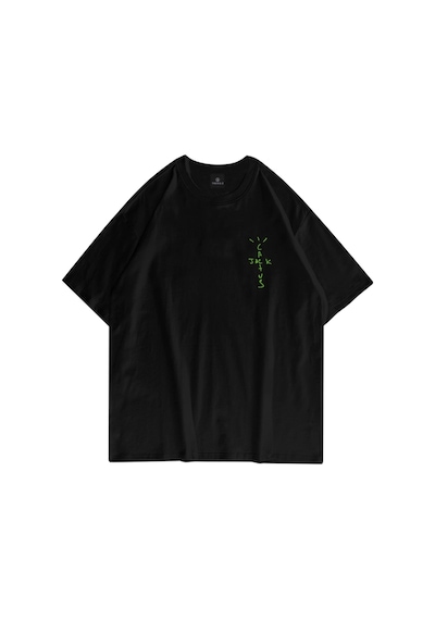 Startmore Unisex Cactus Jack Air Siyah Tshirt Siyah