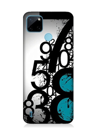 Realme C21y Uyumlu Sayısal Karmaşa Desenli Silikon Kılıf