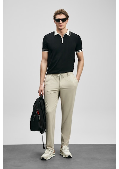 Lufian Calep Smart Erkek Chino Pantolon Slim Fit Bej Bej 111190357100550