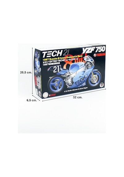 Fujimi Bıke9 14132 1/12 Ölçek, Yamaha Yzf750 Tech21 Racing Team 1987 Suzuka 8-hours Endurance Race, Motorsiklet Plastik Model K