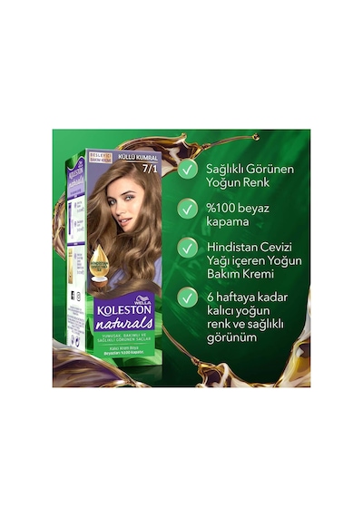 Koleston Naturals Saç Boyası 7/1 Küllü Kumral X3'lü Set