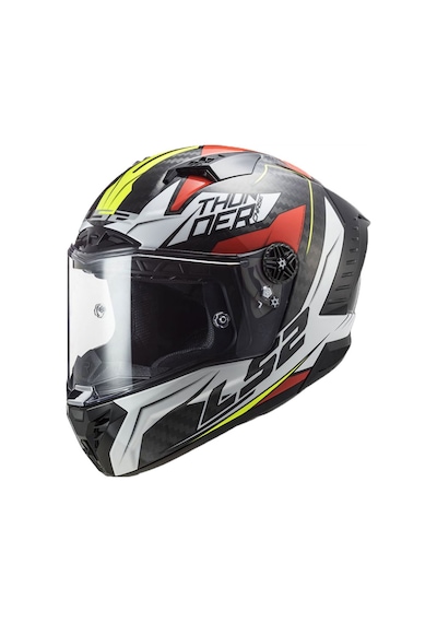 Ls2 Thunder Chase Beyaz-Kırmızı Kask