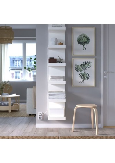 Ikea Lack Ayaksız Duvar Rafı, Beyaz, 30x190 Cm