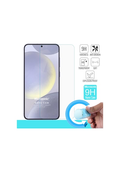 Microsonic Samsung Uyumlu Galaxy S26 Plus Nano Glass Cam Ekran Koruyucu
