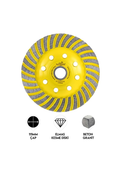 Dawreek Dt020cdc 115mm İnce Turbo Elmas Taşlama Diski