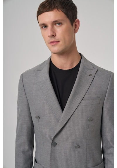Morven Erkek Gri Poliviskon Trend Desenli Slim Fit Sivri Yaka Takım Elbise 26ms001012100 Gri Morven Erkek Gri Poliviskon Trend Desenli Slim Fit Sivri Yaka Takım Elbise 26ms001012100 Gri