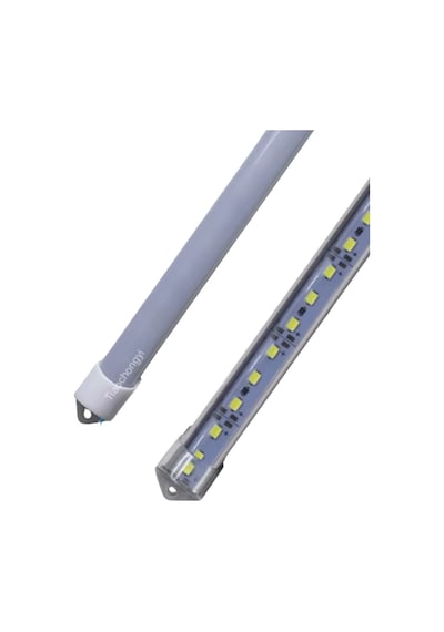 Alüminyum Kasalı Çubuk Bar Led 12v 72 Ledli 5730 Şeffaf Cam Yeşil Led