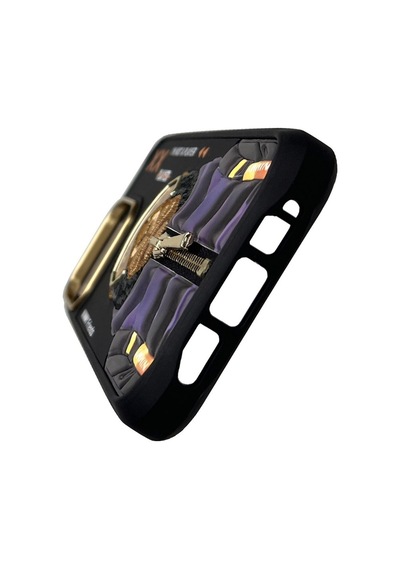 Apple iPhone 16 Pro Uyumlu 3d Gerçek Nakış Fermuar Mont İşlemeli Gorilla Desenli Silikon Kılıf 2.0