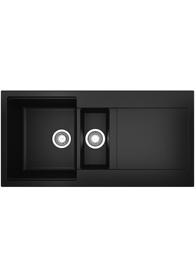Teka Clivo 60 B Tq 1/2 B 1d 1,5 Gözlü Onyx Black Granit Evye Siyah