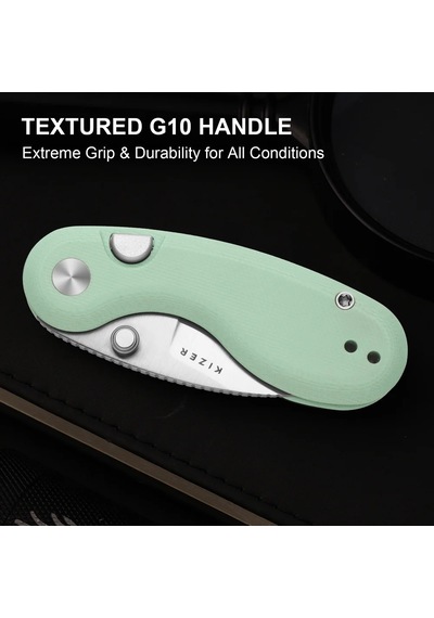 Kizer Microbe Kizer Button Liner Lock 14c28n G10 Kizerv 2742a4 Kamp Çakısı Kum