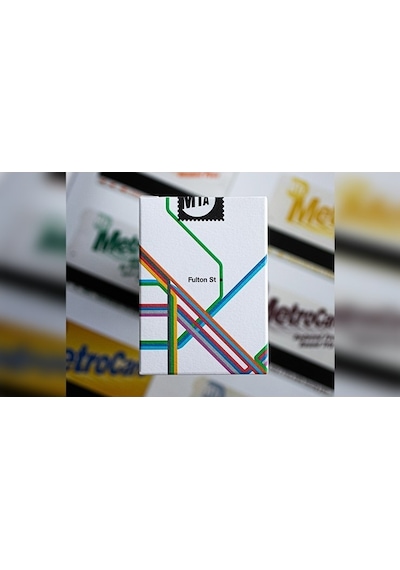 Bicycle Fulton Street Mta White Edition Premium Oyun Kağıdı İskambil Kartları Destesi