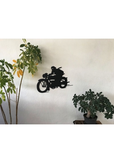 Motorcu Metal Pano Tablo